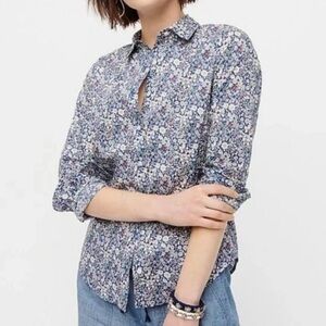J.Crew x Liberty Arts Fabric Floral Button-Down Blouse